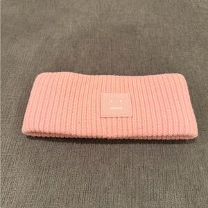Acne Studios Pink Knit Kory Ribbed Headband